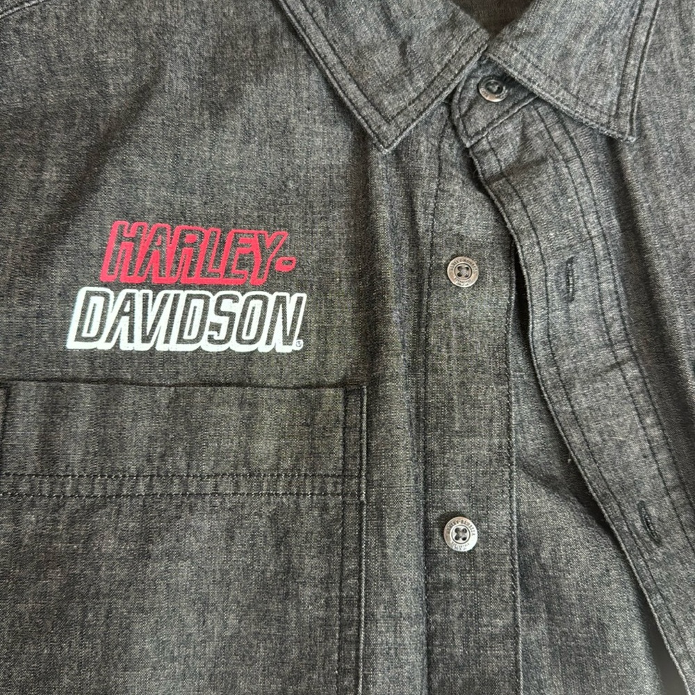 Harley Davidson short sleeve button up
